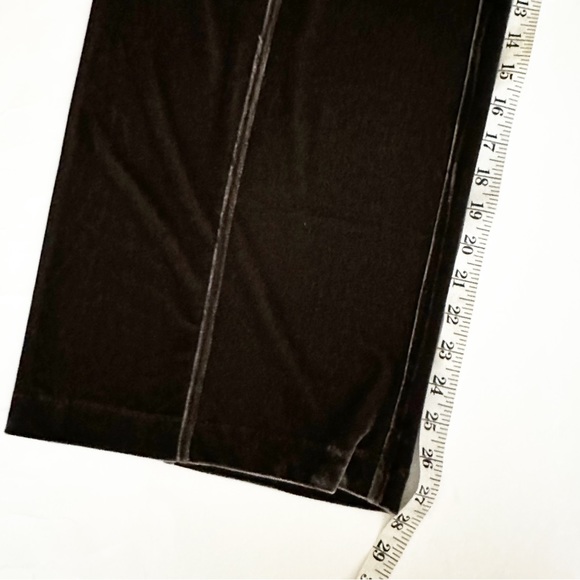 Soft Surroundings Veletta Velvet Wide Leg Pants Lagenlook Gray Brown Medium - Picture 9 of 15